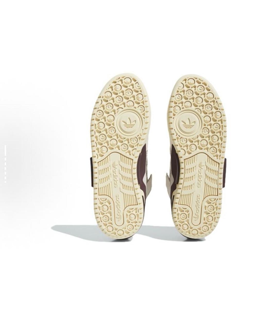ADIDAS Бежевые кожаные низкие кроссовки / кеды, фото 6