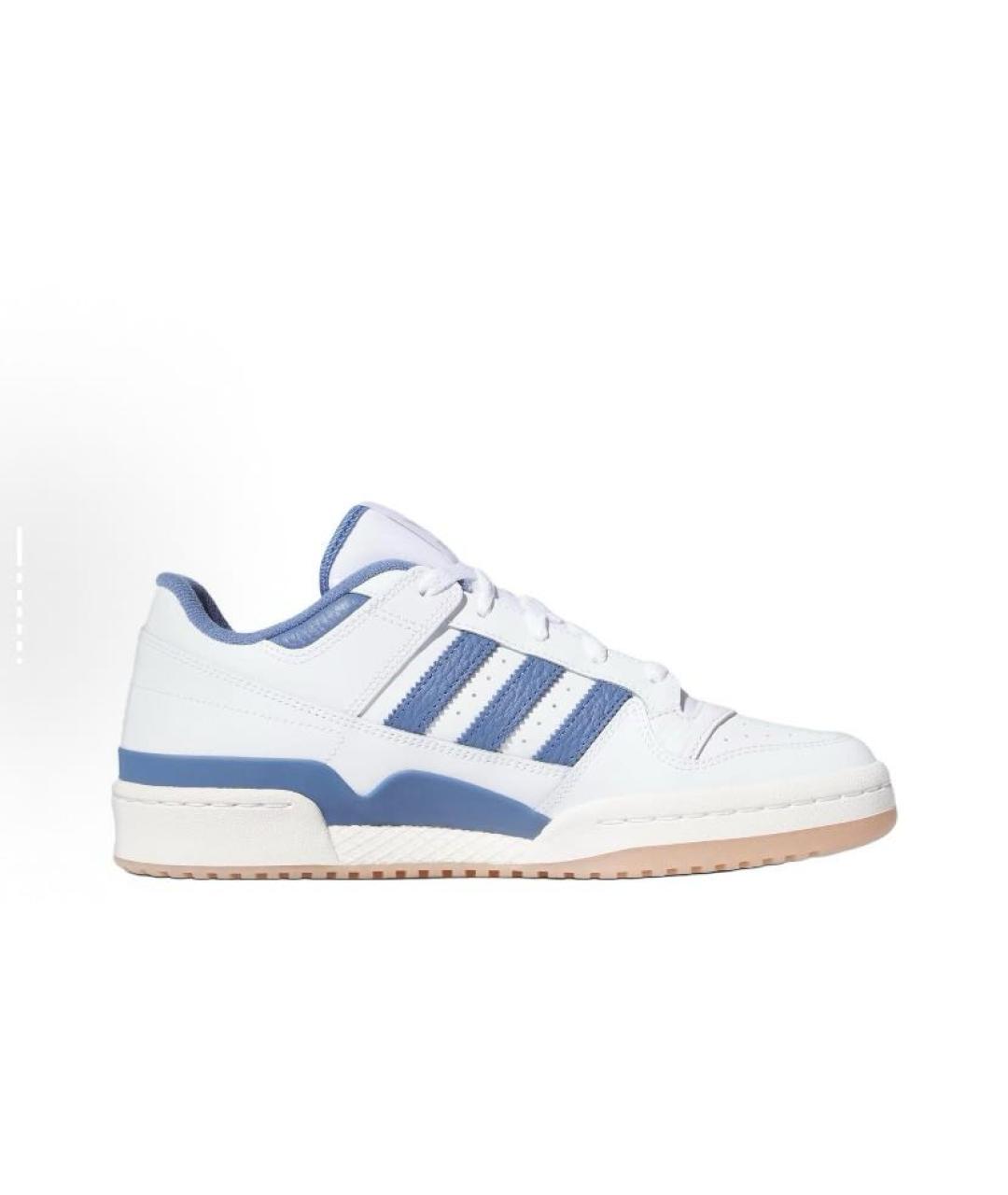 ADIDAS Белые кожаные низкие кроссовки / кеды, фото 3