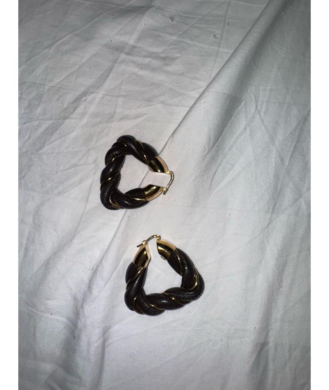 BOTTEGA VENETA Черные серьги, фото 2