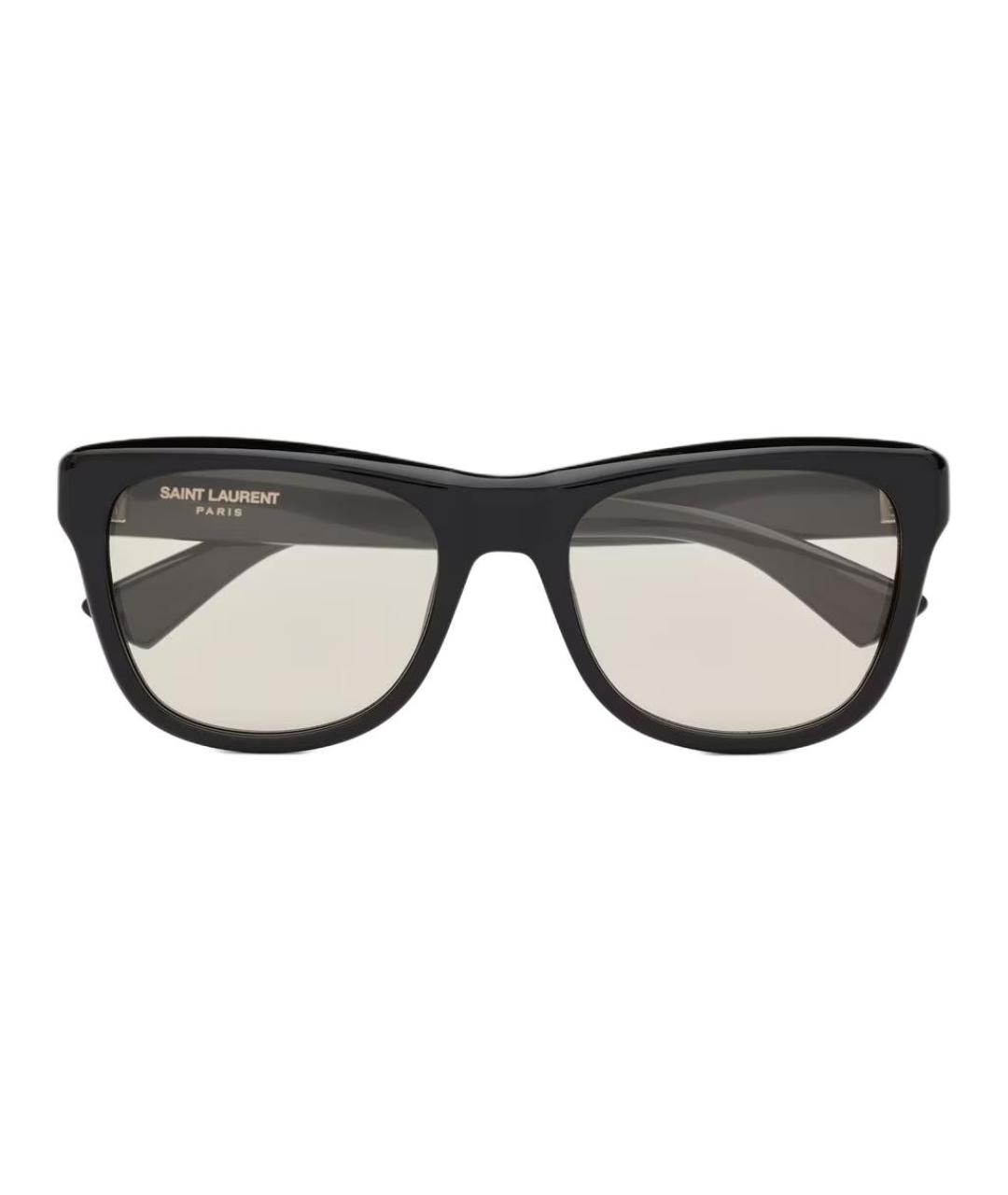 SAINT LAURENT Черные пластиковые солнцезащитные очки, фото 2