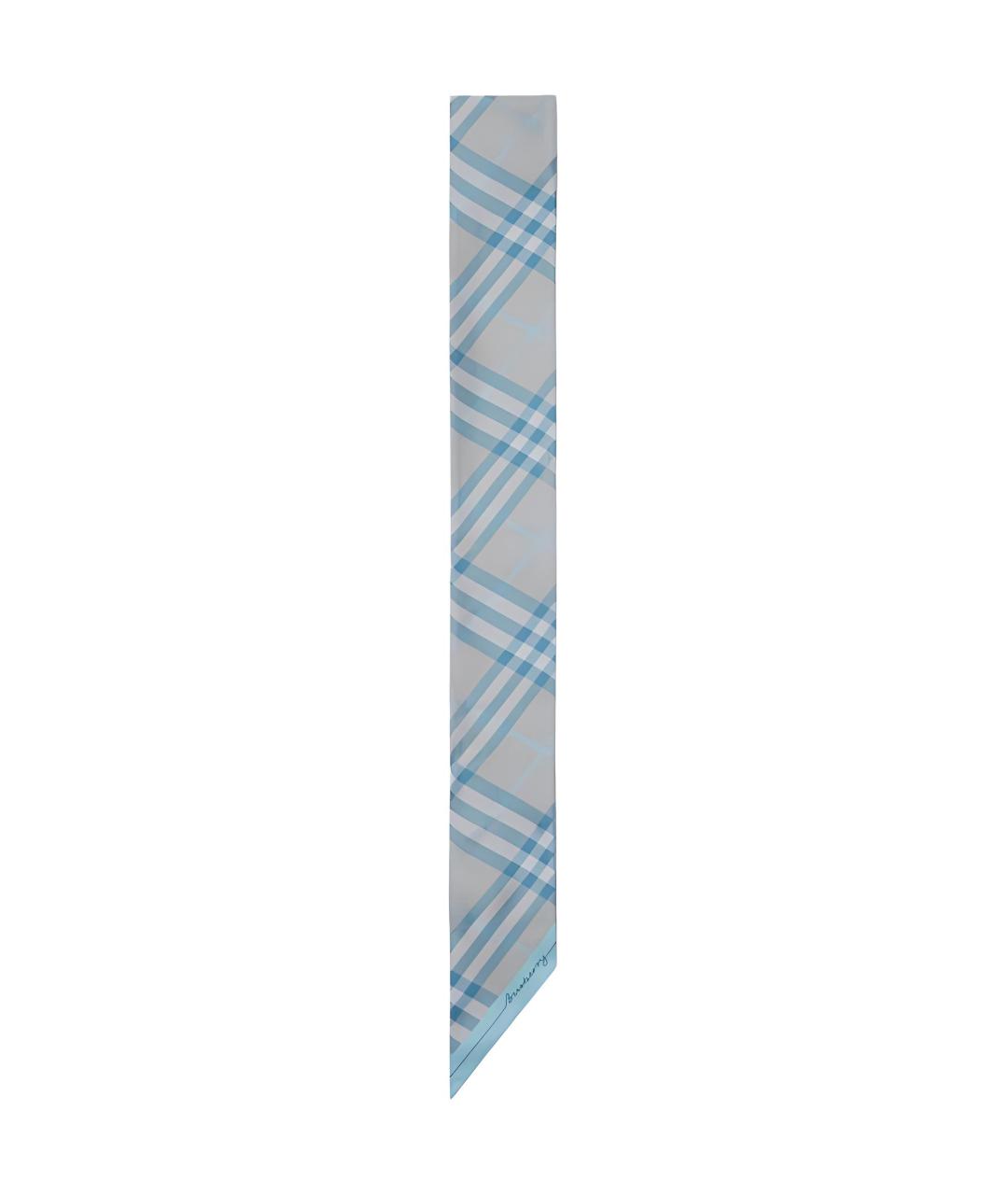 BURBERRY Розовый шелковый шарф, фото 3