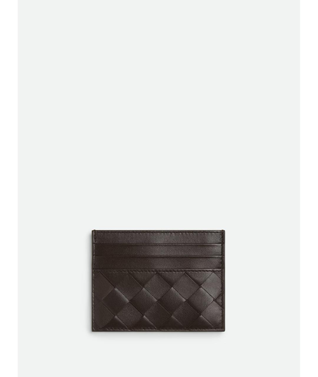BOTTEGA VENETA Коричневый кожаный кардхолдер, фото 3