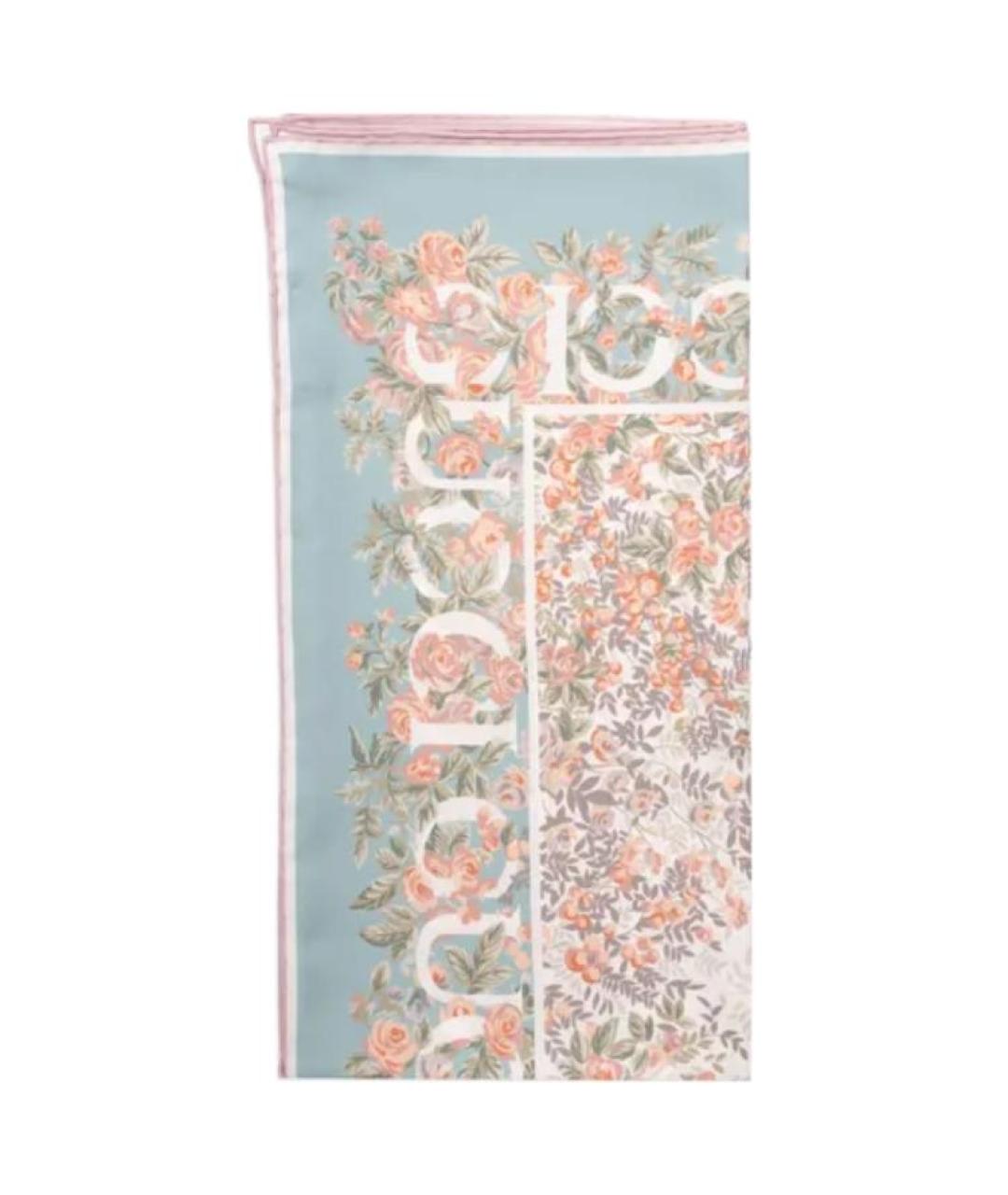 GUCCI Мульти шелковый шарф, фото 1