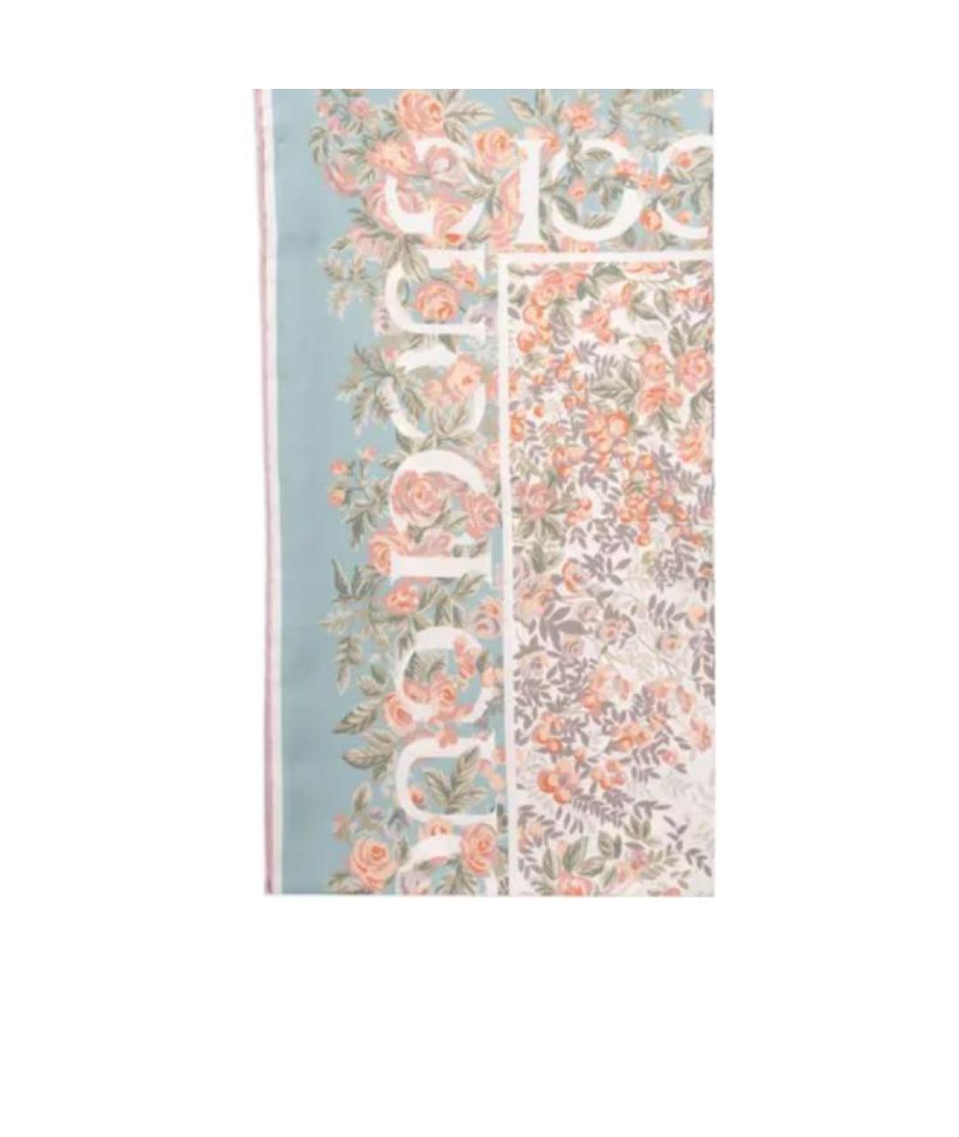 GUCCI Мульти шелковый шарф, фото 3