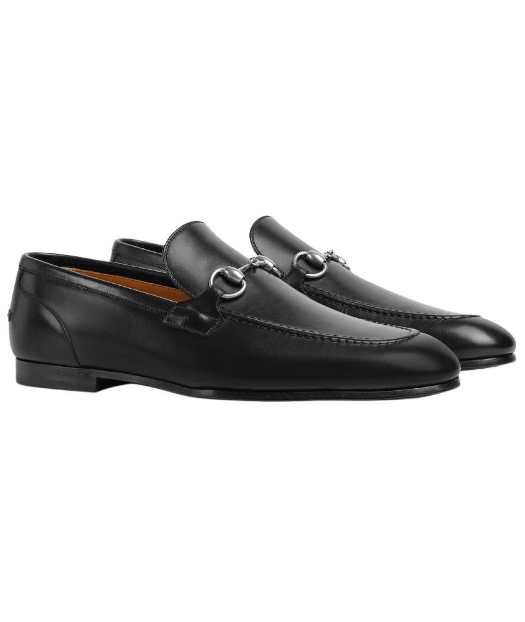 GUCCI Черные кожаные лоферы, фото 3
