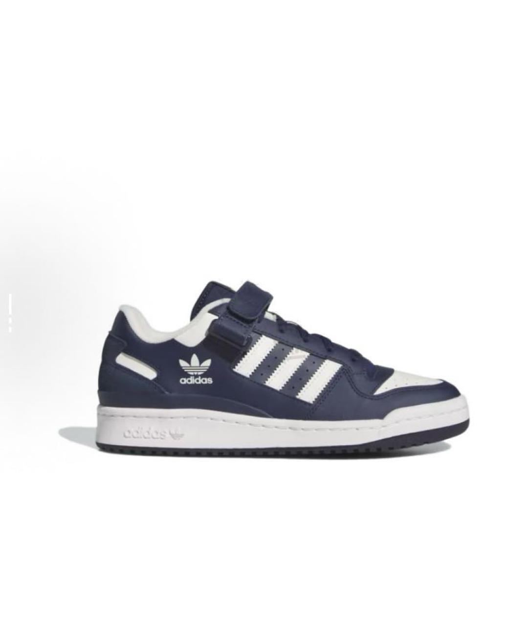 ADIDAS Темно-синие кожаные низкие кроссовки / кеды, фото 7