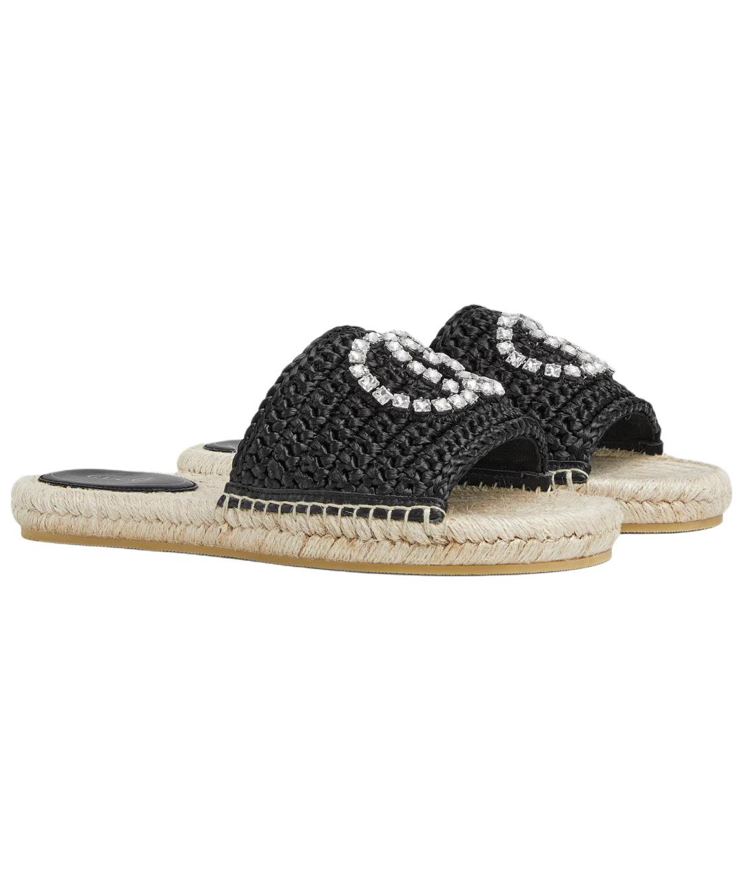 GUCCI Черные шлепанцы, фото 3