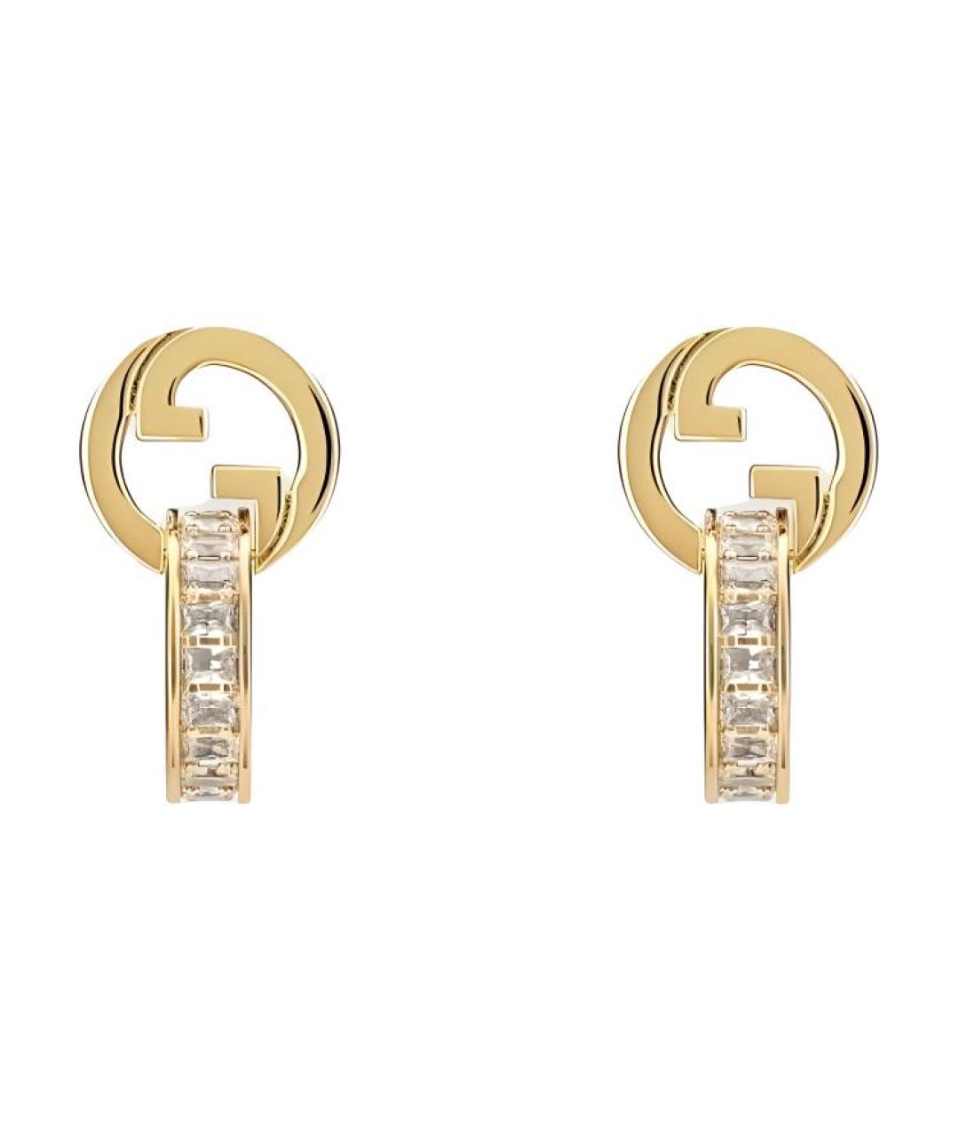 GUCCI Золотые латунные серьги, фото 1