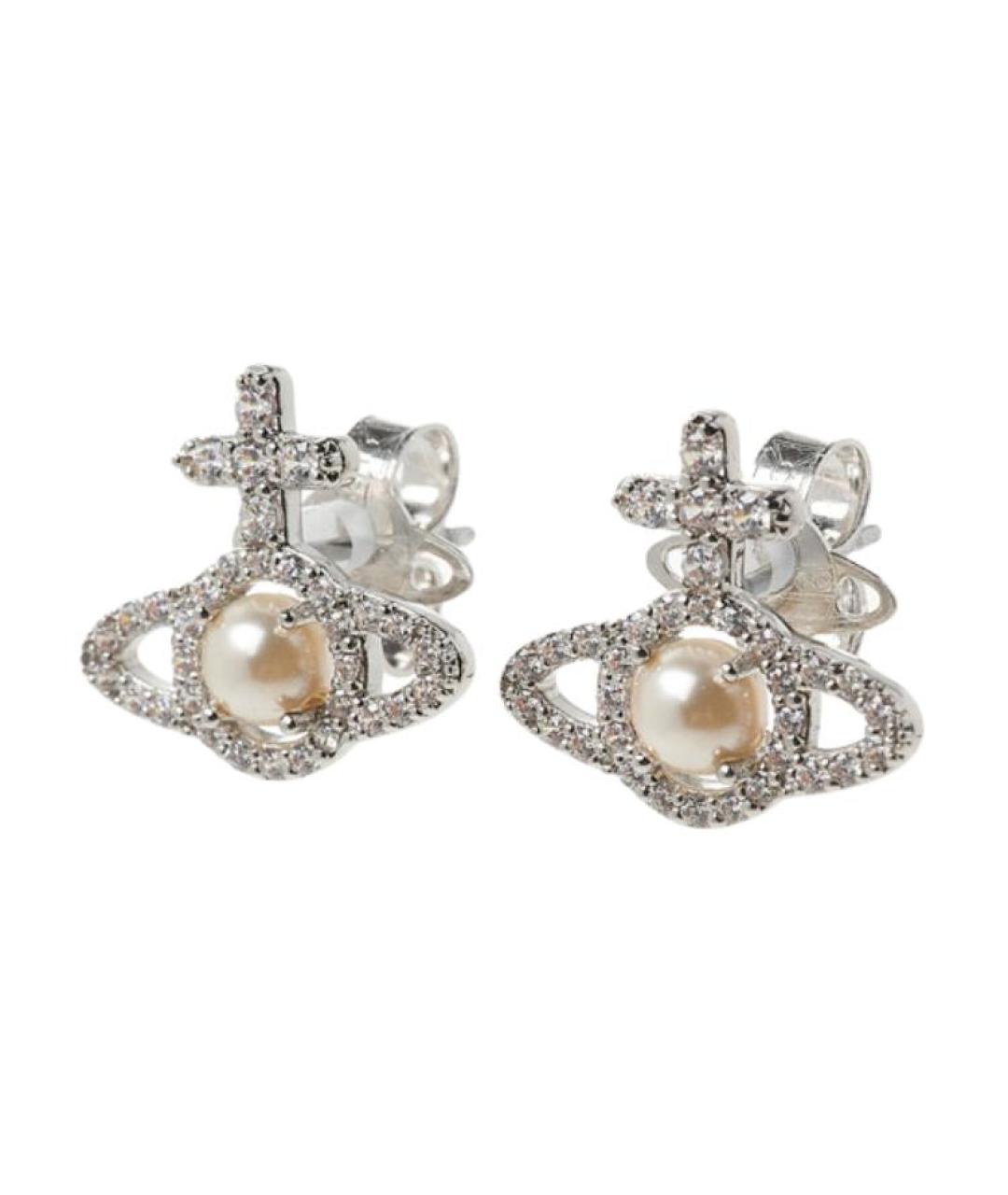 VIVIENNE WESTWOOD Серебряные металлические серьги, фото 2