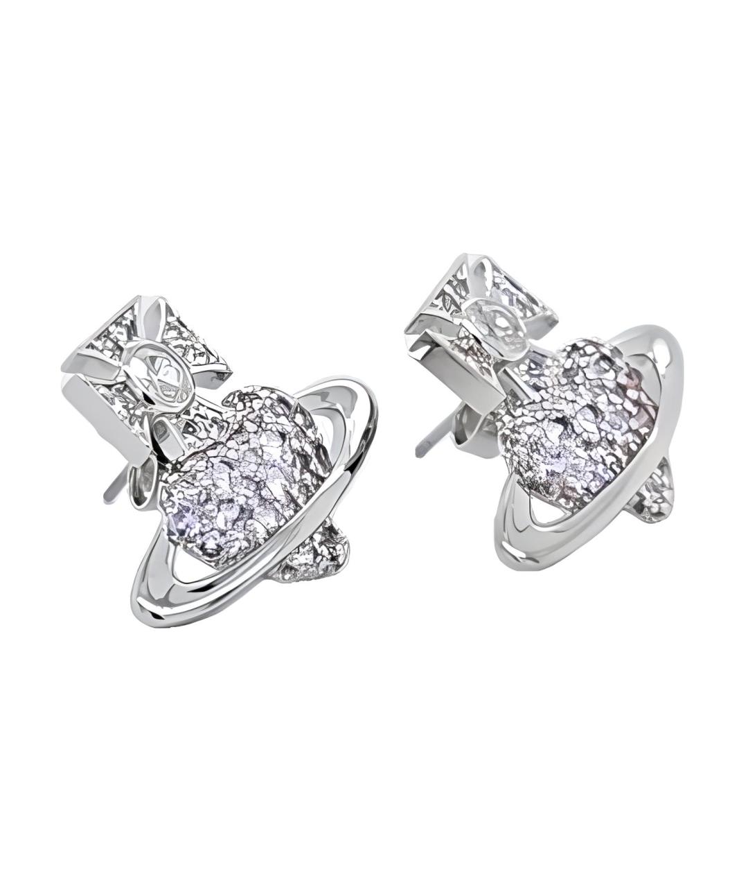 VIVIENNE WESTWOOD Серебряные металлические серьги, фото 2