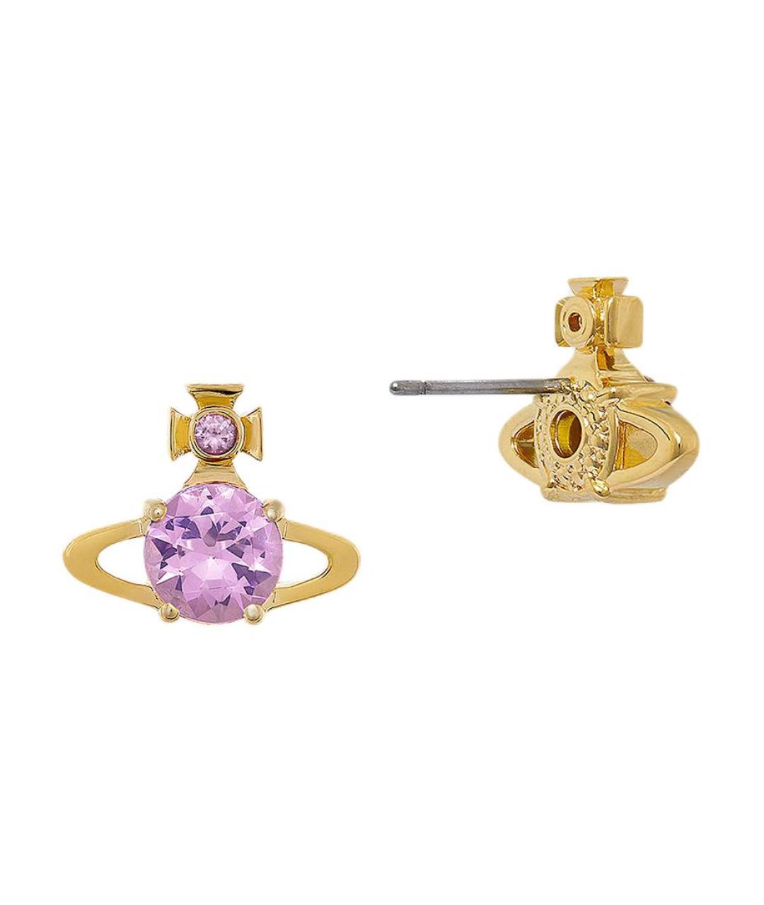 VIVIENNE WESTWOOD Золотые металлические серьги, фото 2