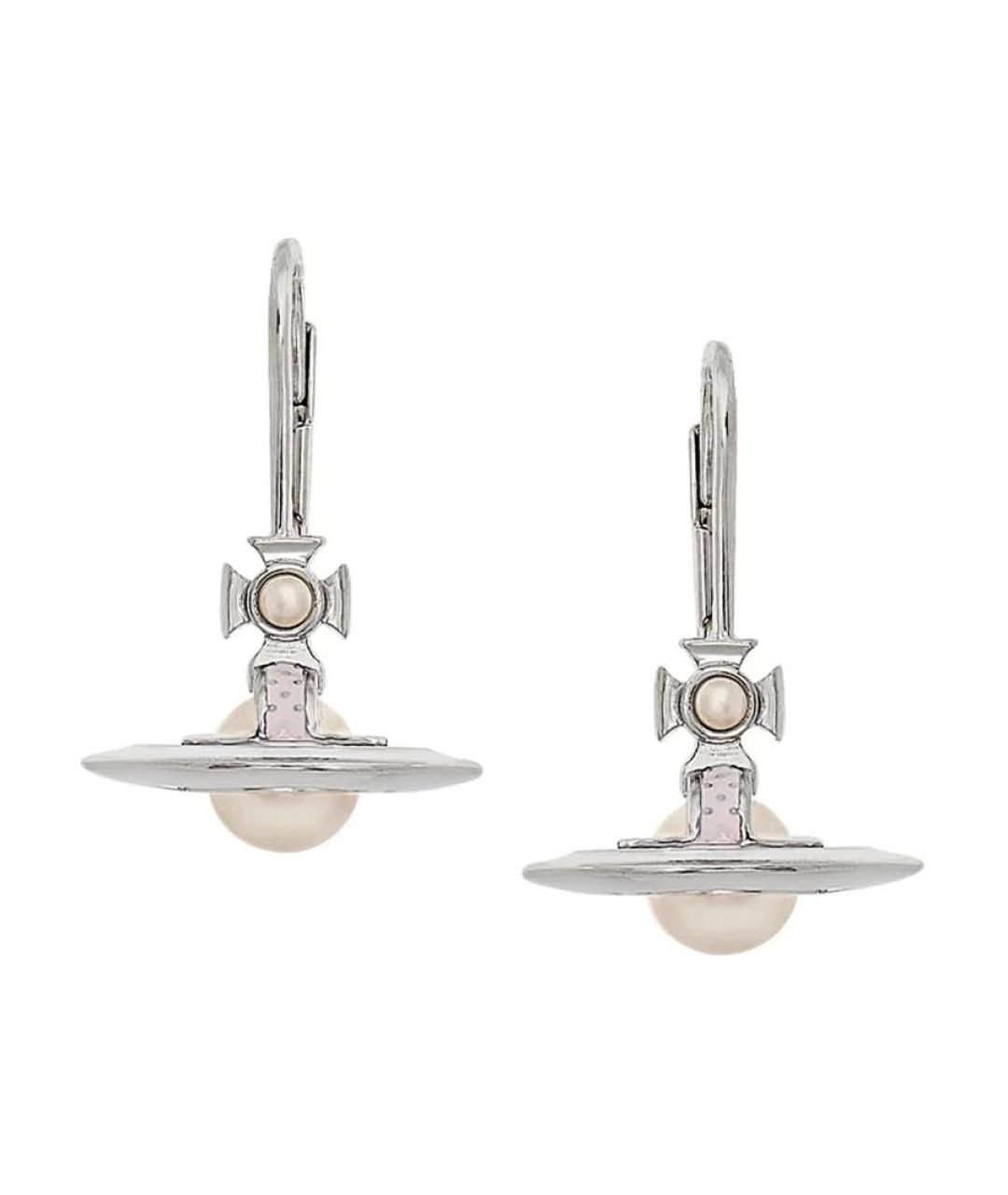 VIVIENNE WESTWOOD Серебряные металлические серьги, фото 1