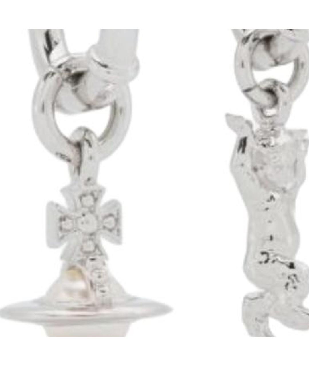 VIVIENNE WESTWOOD Серебряные металлические серьги, фото 2