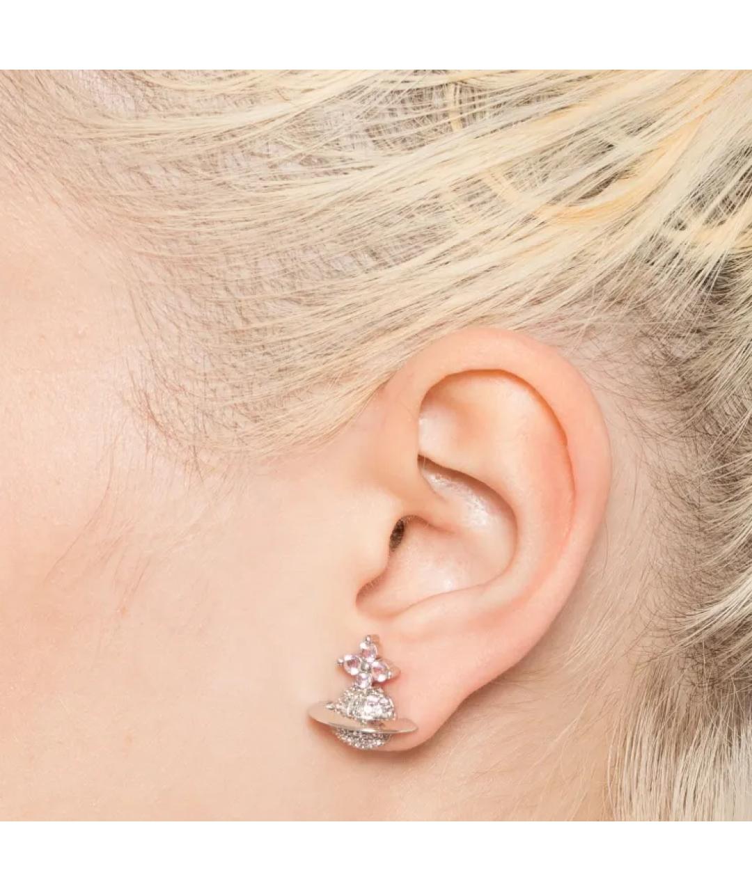 VIVIENNE WESTWOOD Серебряные металлические серьги, фото 3