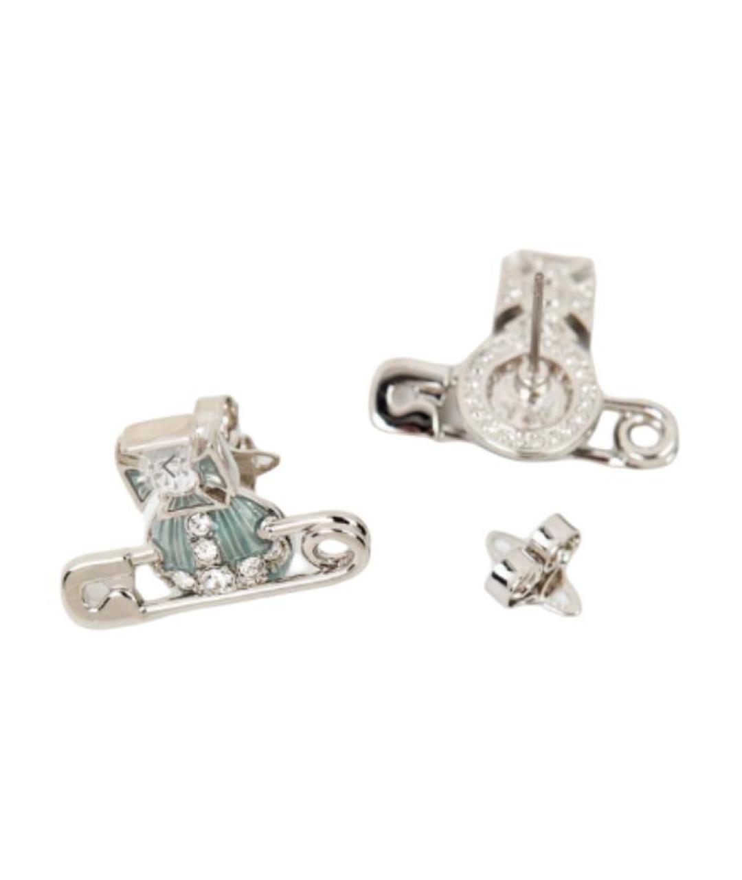 VIVIENNE WESTWOOD Серебряные металлические серьги, фото 3