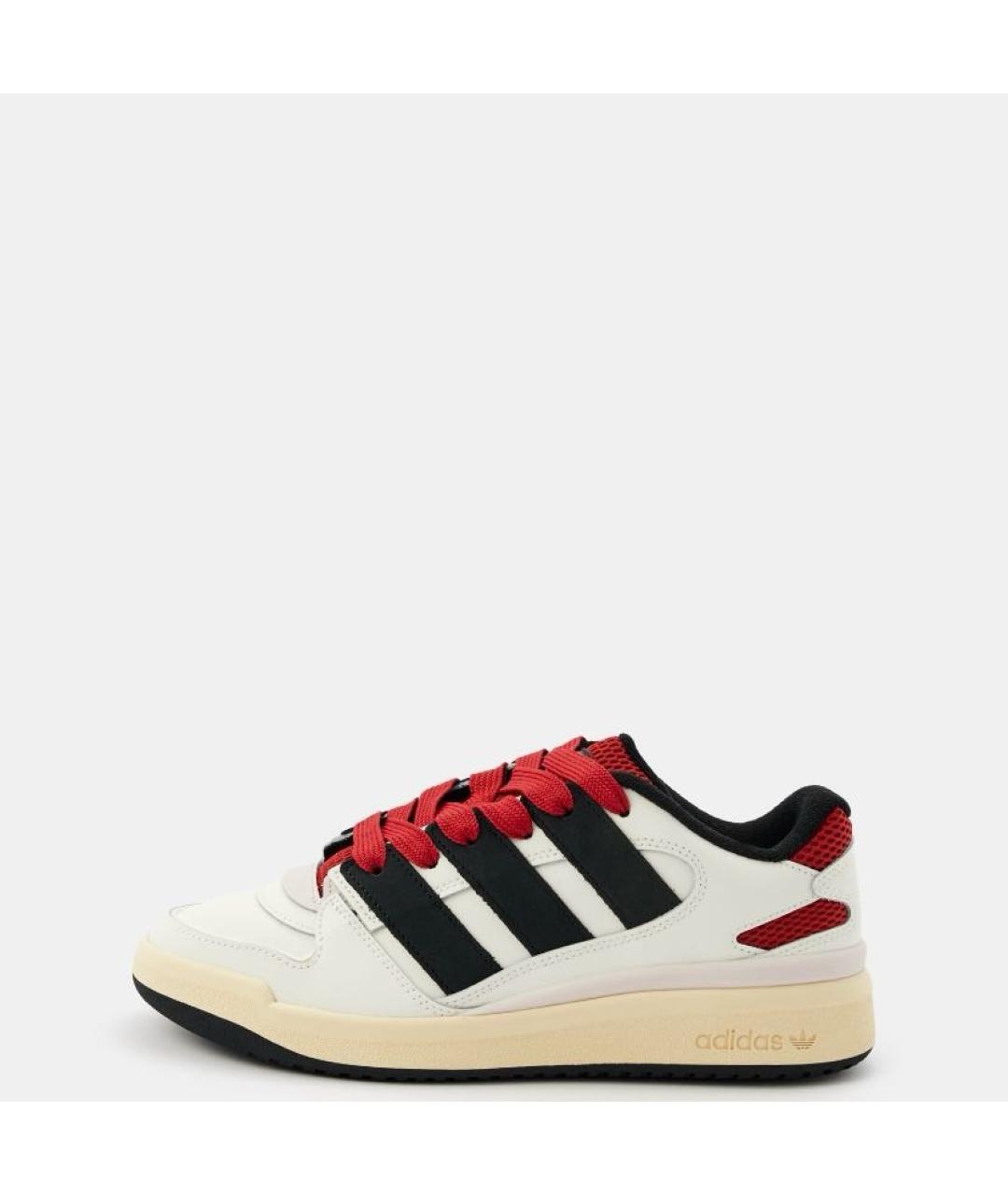 ADIDAS Бежевые кожаные низкие кроссовки / кеды, фото 2
