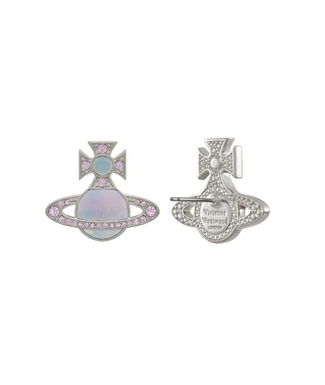 VIVIENNE WESTWOOD Серебряные металлические серьги, фото 2