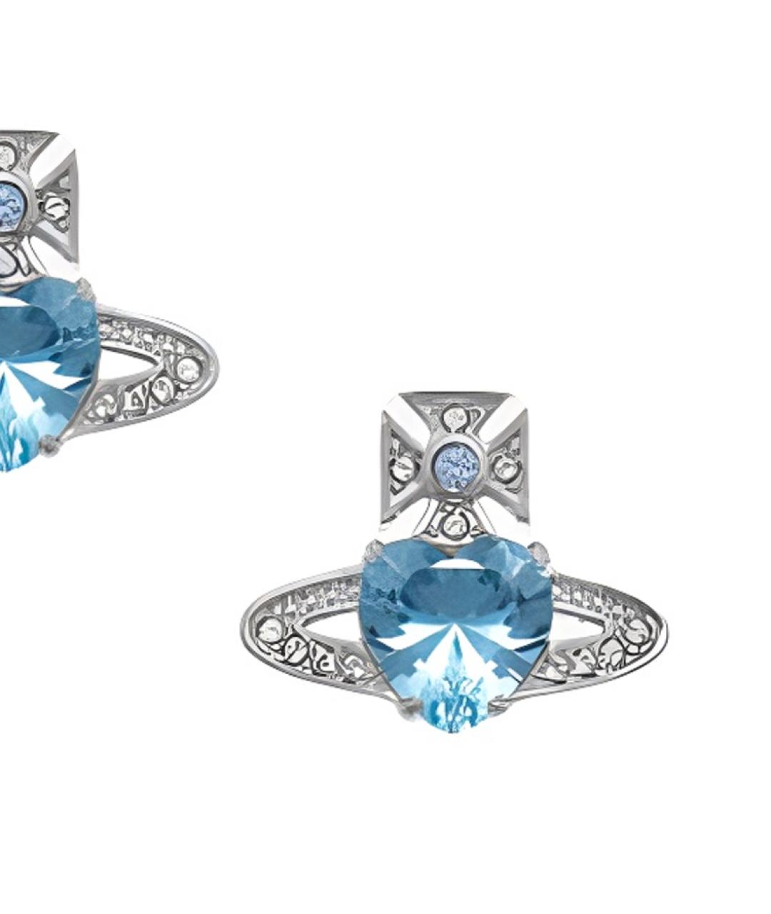 VIVIENNE WESTWOOD Серебряные металлические серьги, фото 3