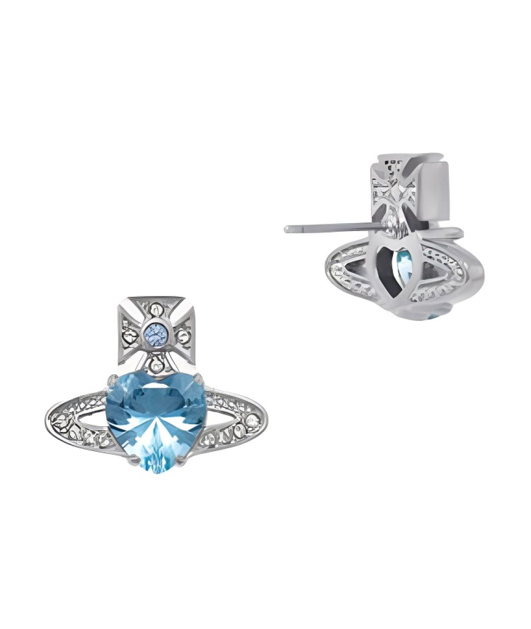 VIVIENNE WESTWOOD Серебряные металлические серьги, фото 2