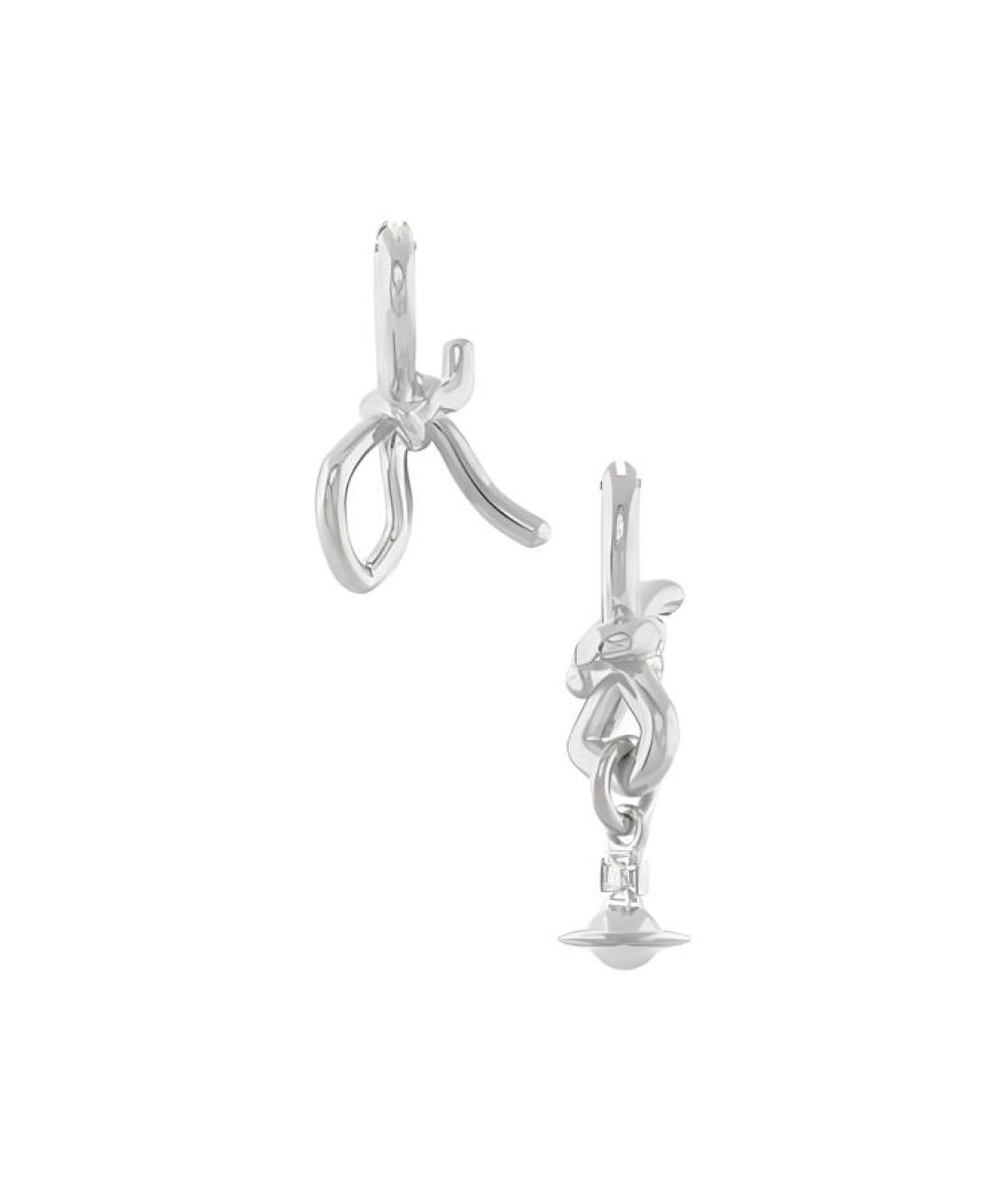 VIVIENNE WESTWOOD Серебряные металлические серьги, фото 2
