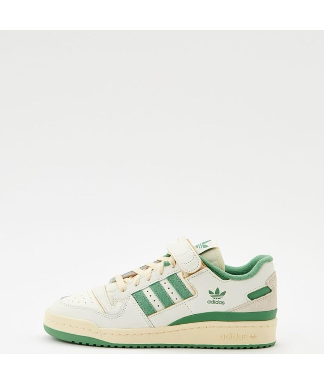 ADIDAS Бежевые кожаные низкие кроссовки / кеды, фото 2