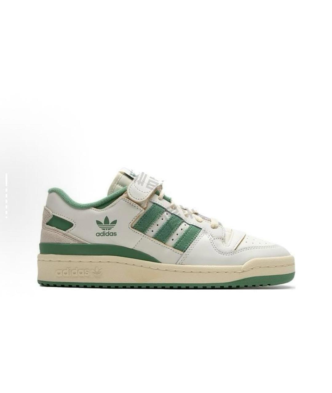ADIDAS Бежевые кожаные низкие кроссовки / кеды, фото 6