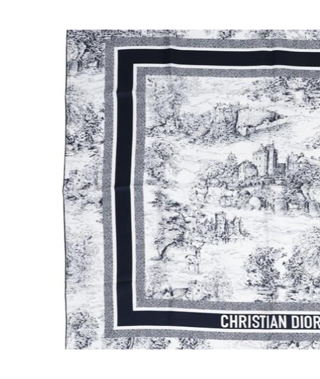 CHRISTIAN DIOR Мульти шелковый шарф, фото 2