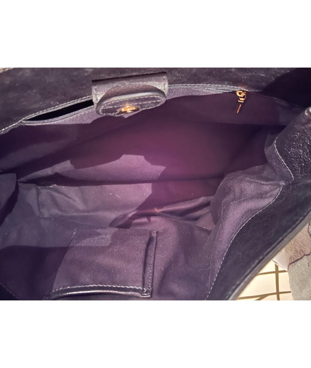 DOLCE&GABBANA Черная пелетеная сумка с короткими ручками, фото 6