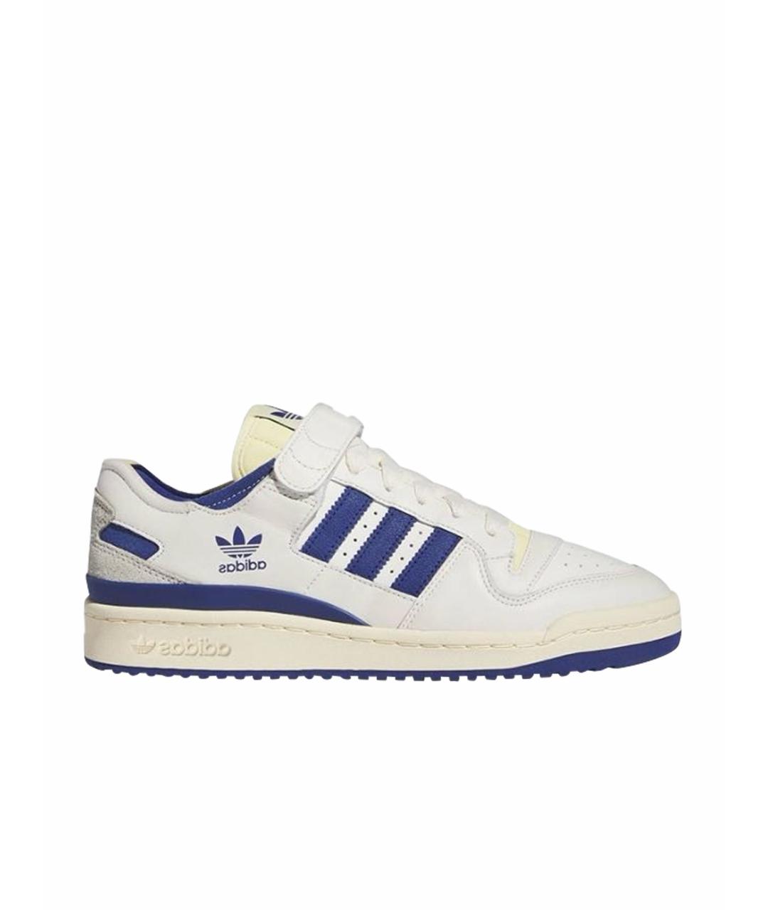 ADIDAS Белые кожаные низкие кроссовки / кеды, фото 1
