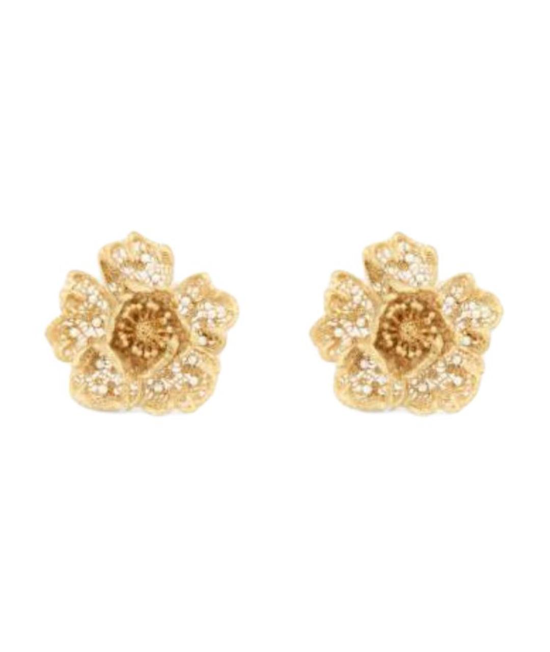 CHRISTIAN DIOR Золотые металлические серьги, фото 1