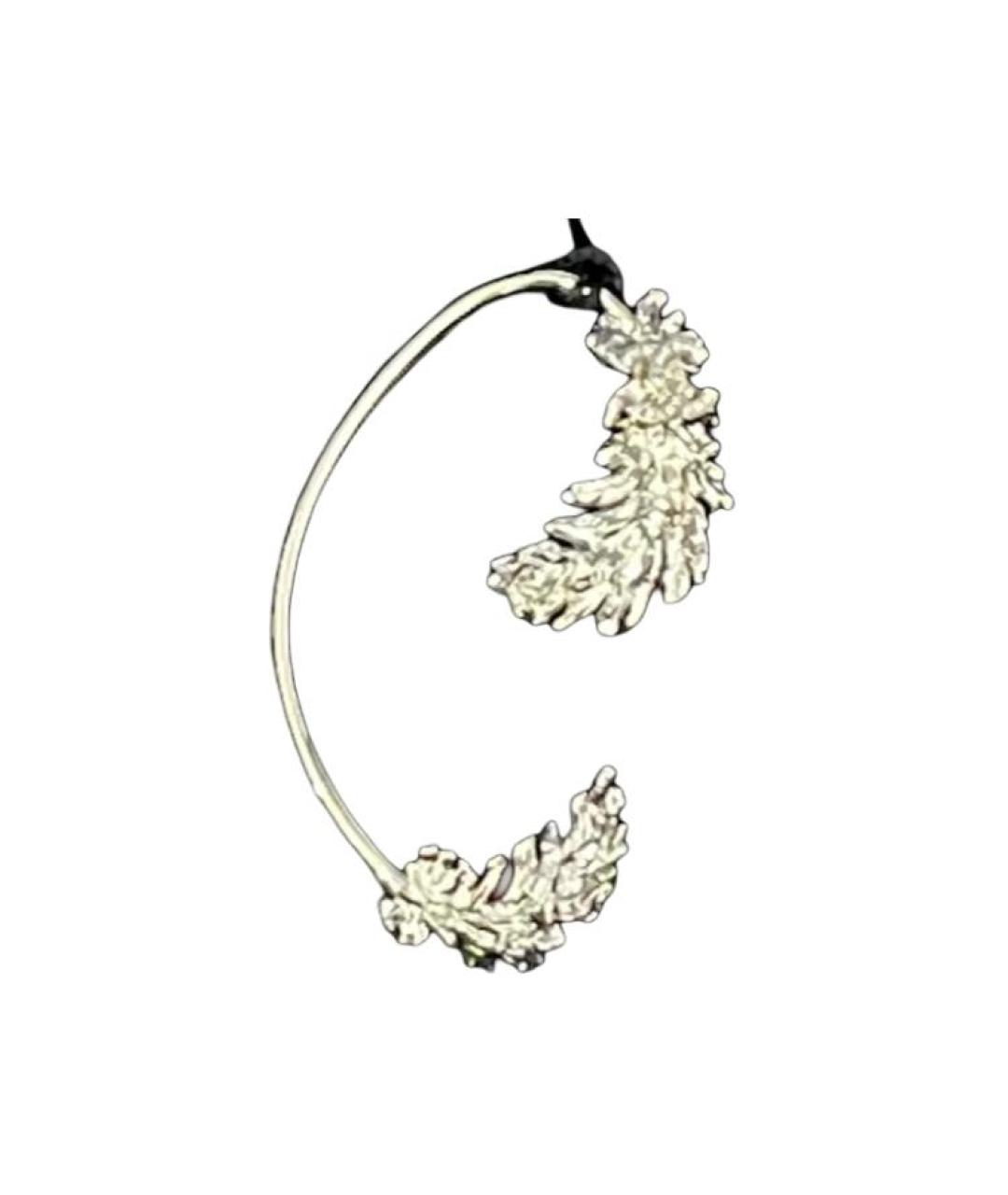 CHANEL Золотые металлические серьги, фото 2