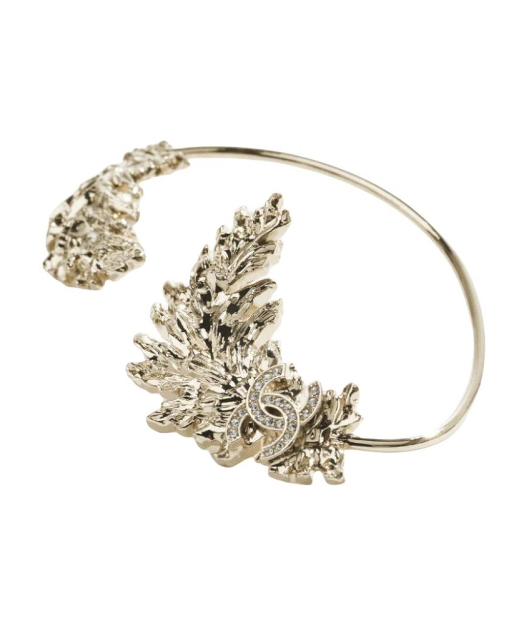 CHANEL Золотые металлические серьги, фото 1