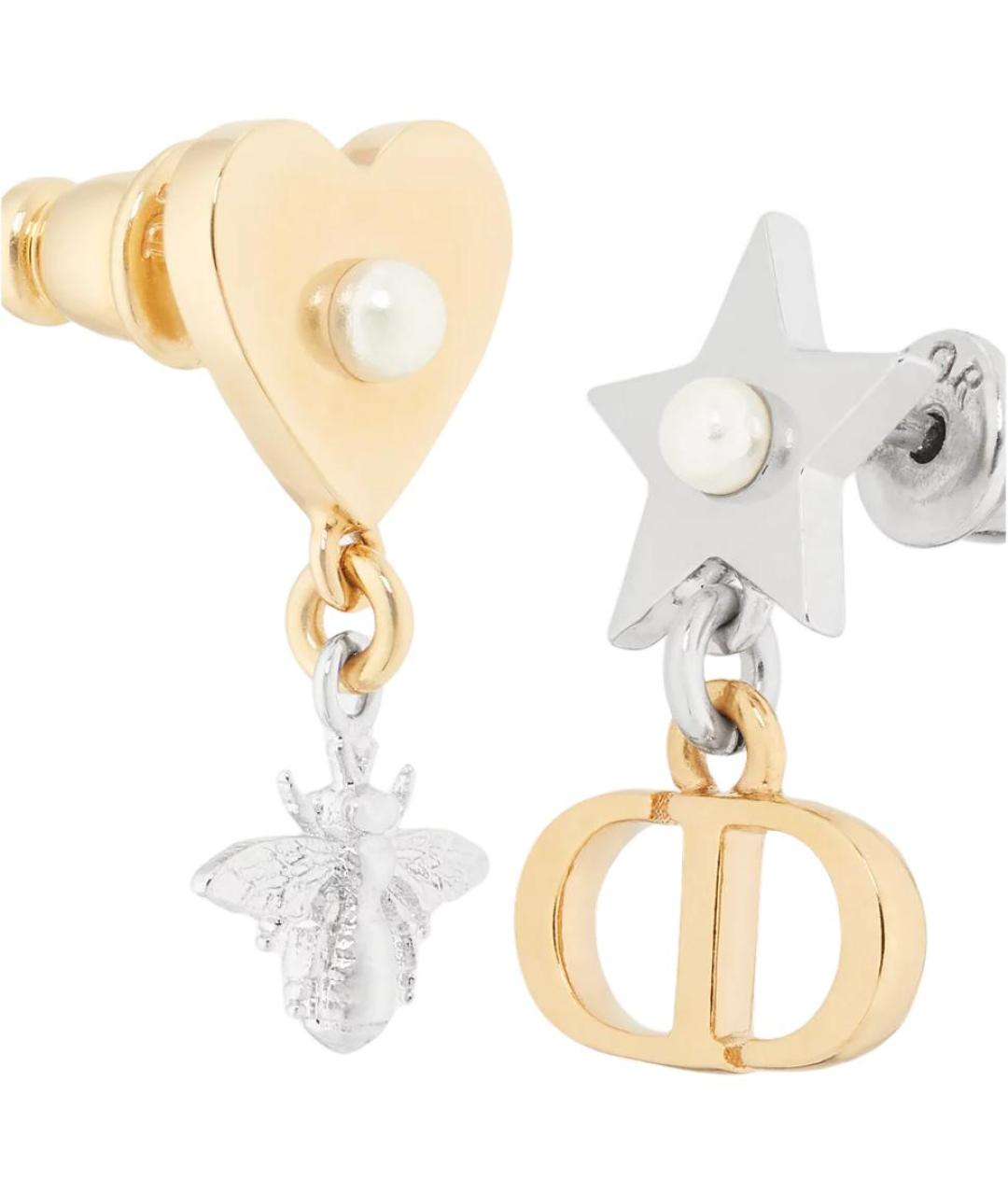 CHRISTIAN DIOR Золотые серьги, фото 4