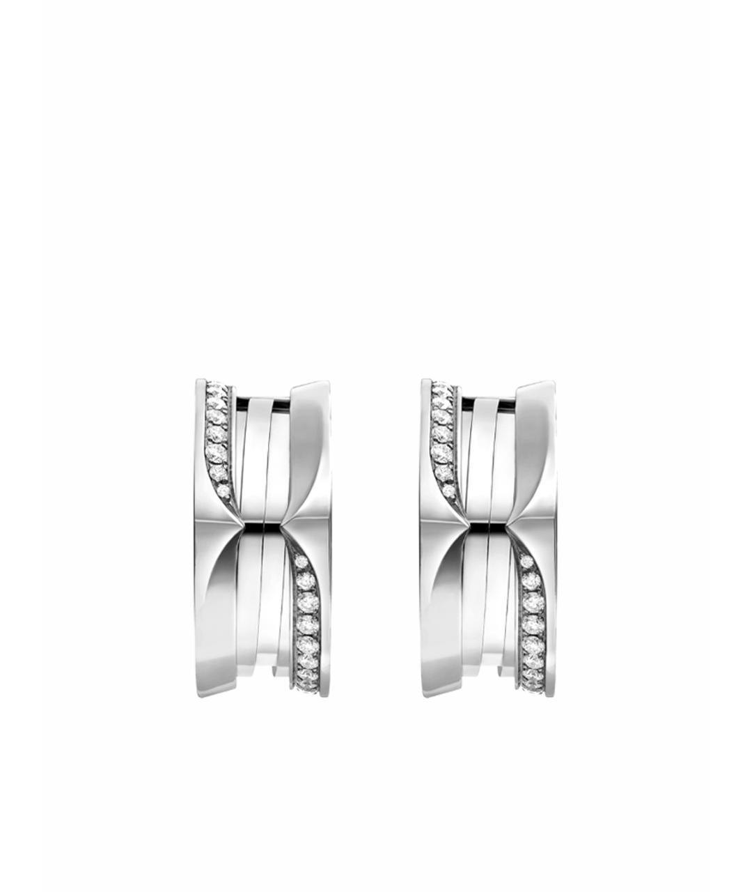 BVLGARI Серьги из белого золота, фото 1