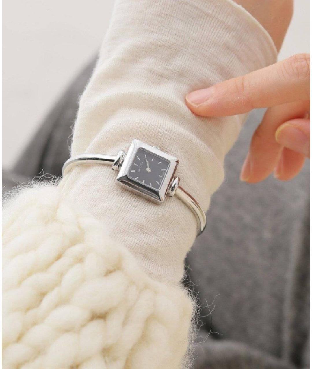 GUCCI Серебряные часы, фото 5