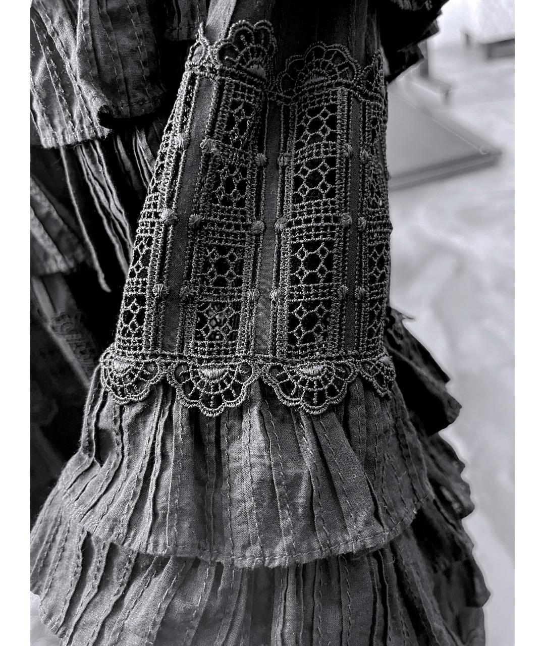 ZIMMERMANN Черная хлопковая юбка макси, фото 4