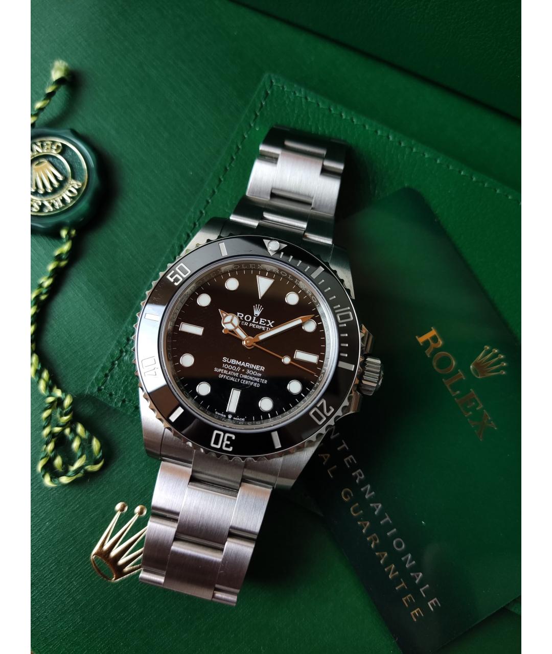 ROLEX Черные часы, фото 6