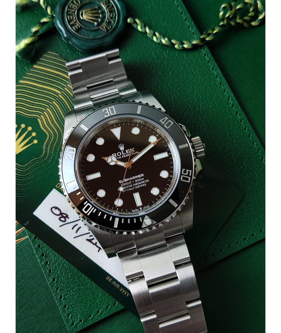 ROLEX Черные часы, фото 4
