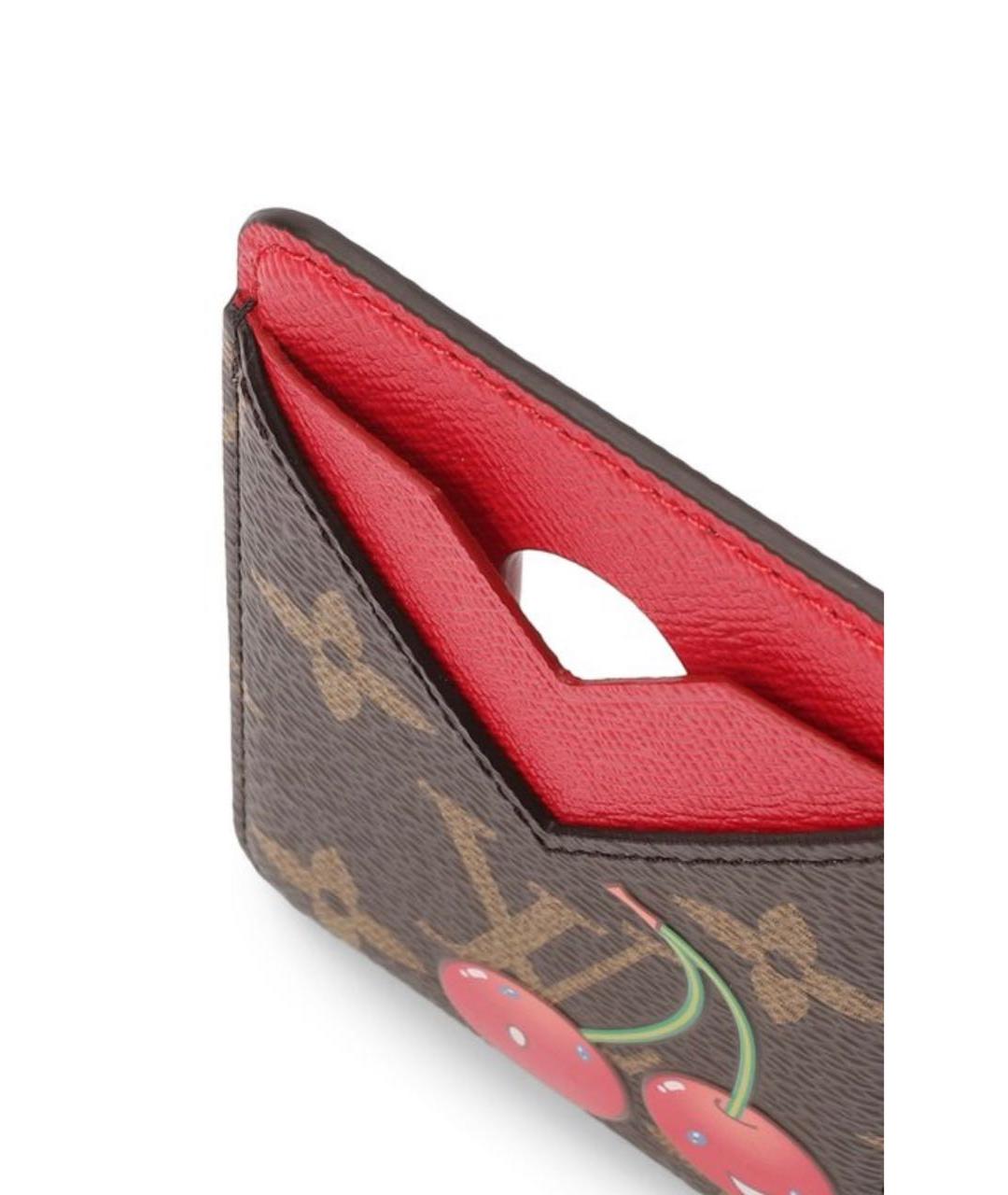 LOUIS VUITTON Коричневый кардхолдер, фото 2