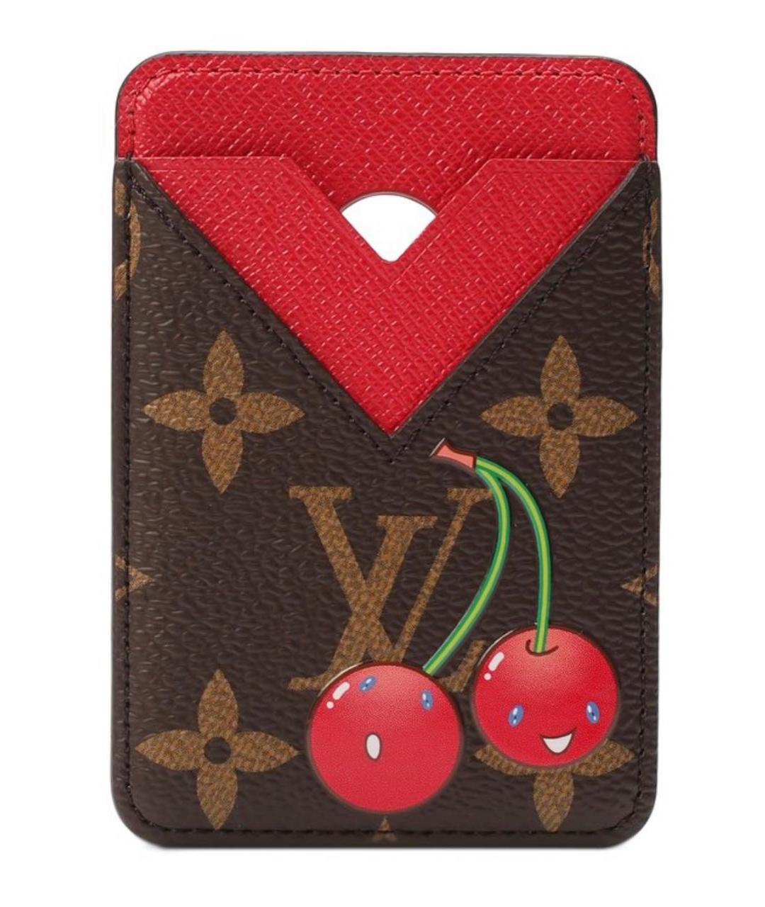 LOUIS VUITTON Коричневый кардхолдер, фото 5