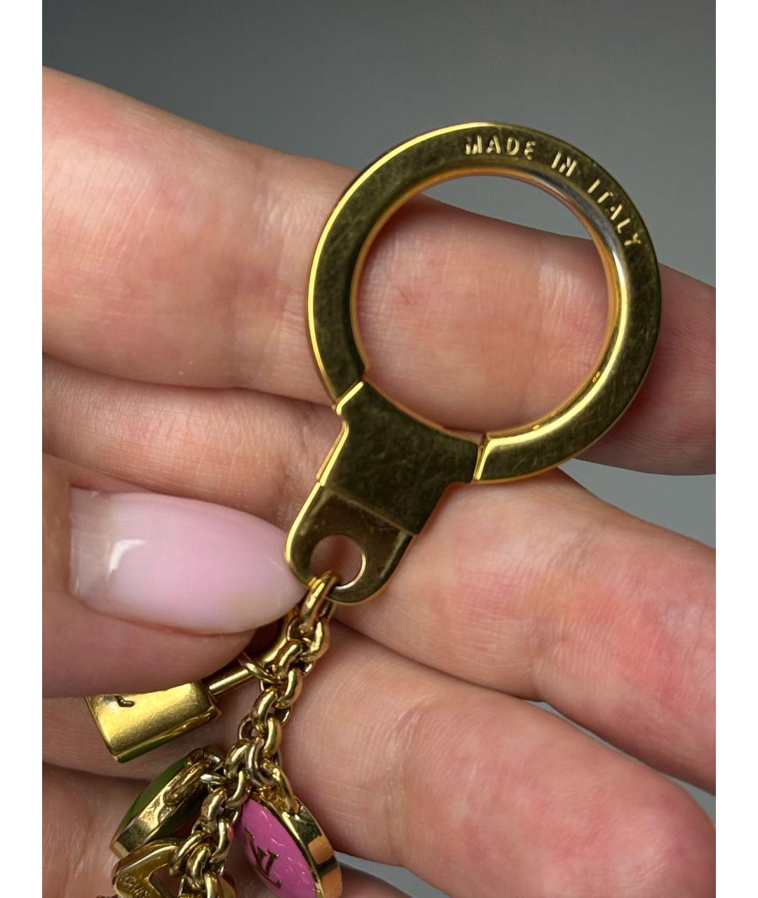 LOUIS VUITTON Золотой брелок, фото 5