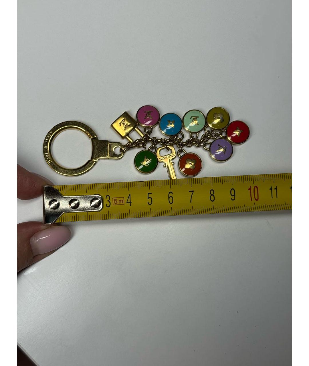 LOUIS VUITTON Золотой брелок, фото 2