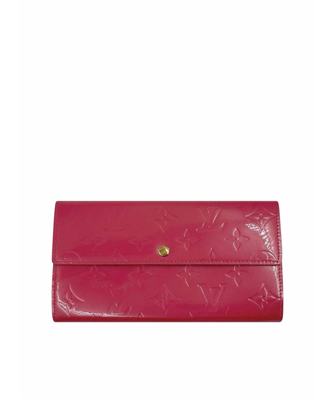 LOUIS VUITTON Розовый кошелек из лакированной кожи, фото 1