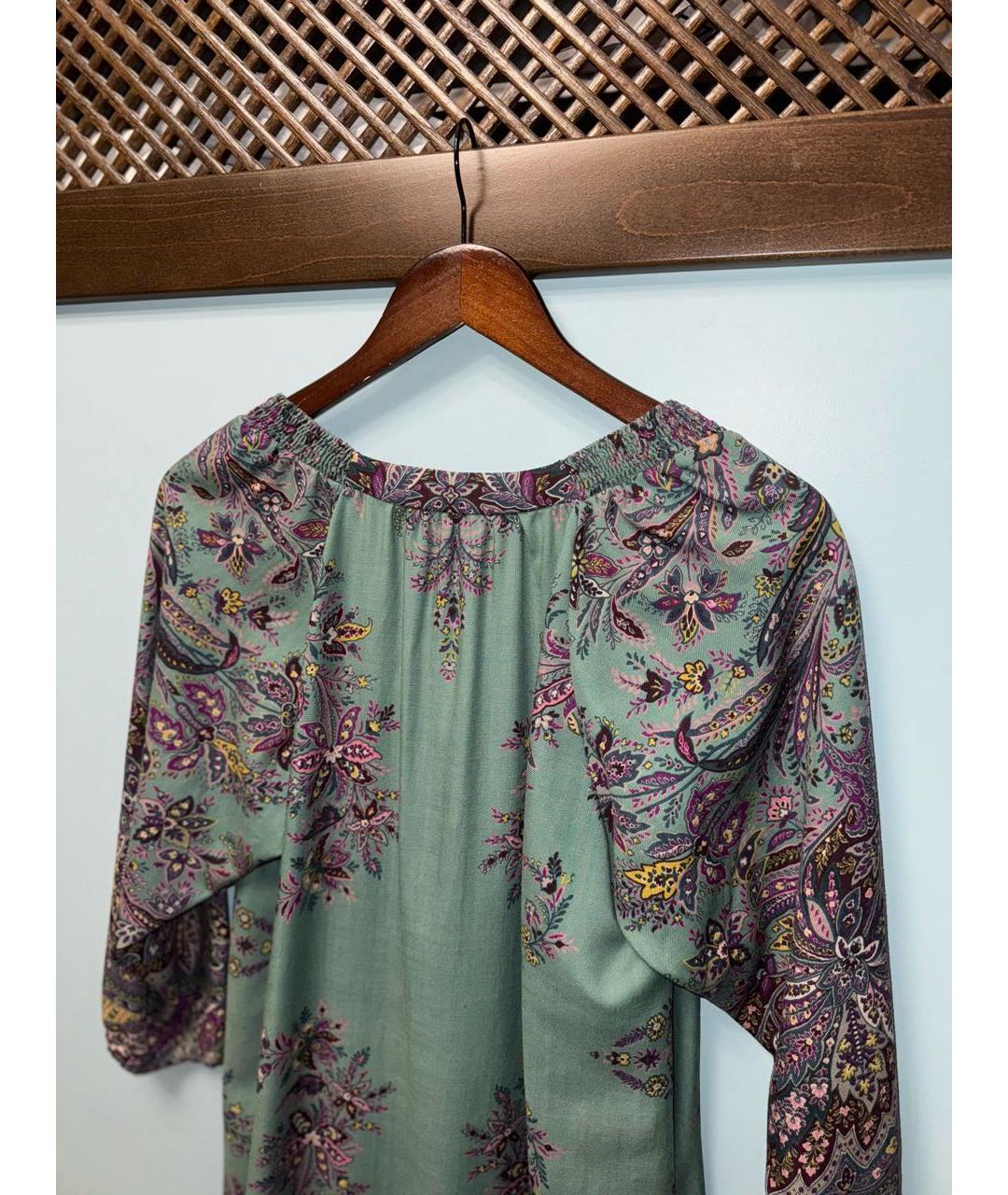 ETRO Мульти шерстяное повседневное платье, фото 7