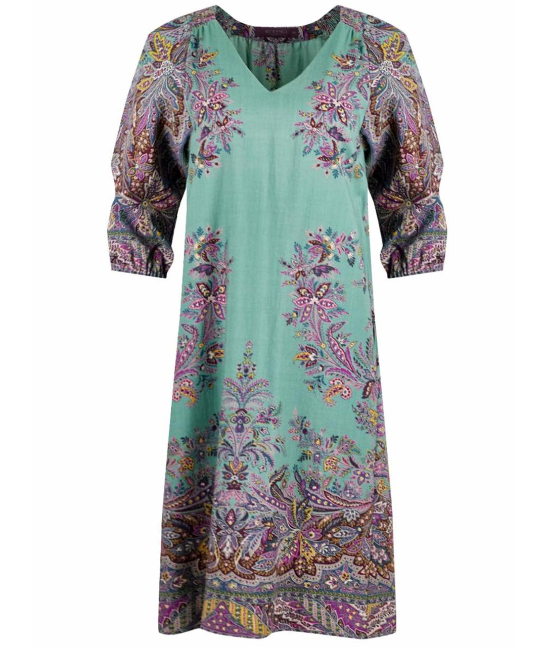 ETRO Мульти шерстяное повседневное платье, фото 1