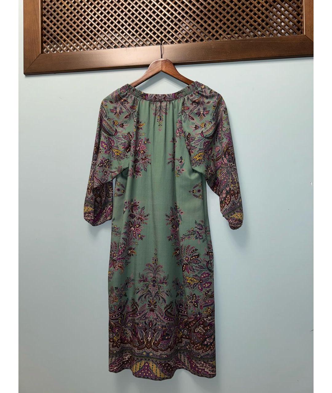 ETRO Мульти шерстяное повседневное платье, фото 5