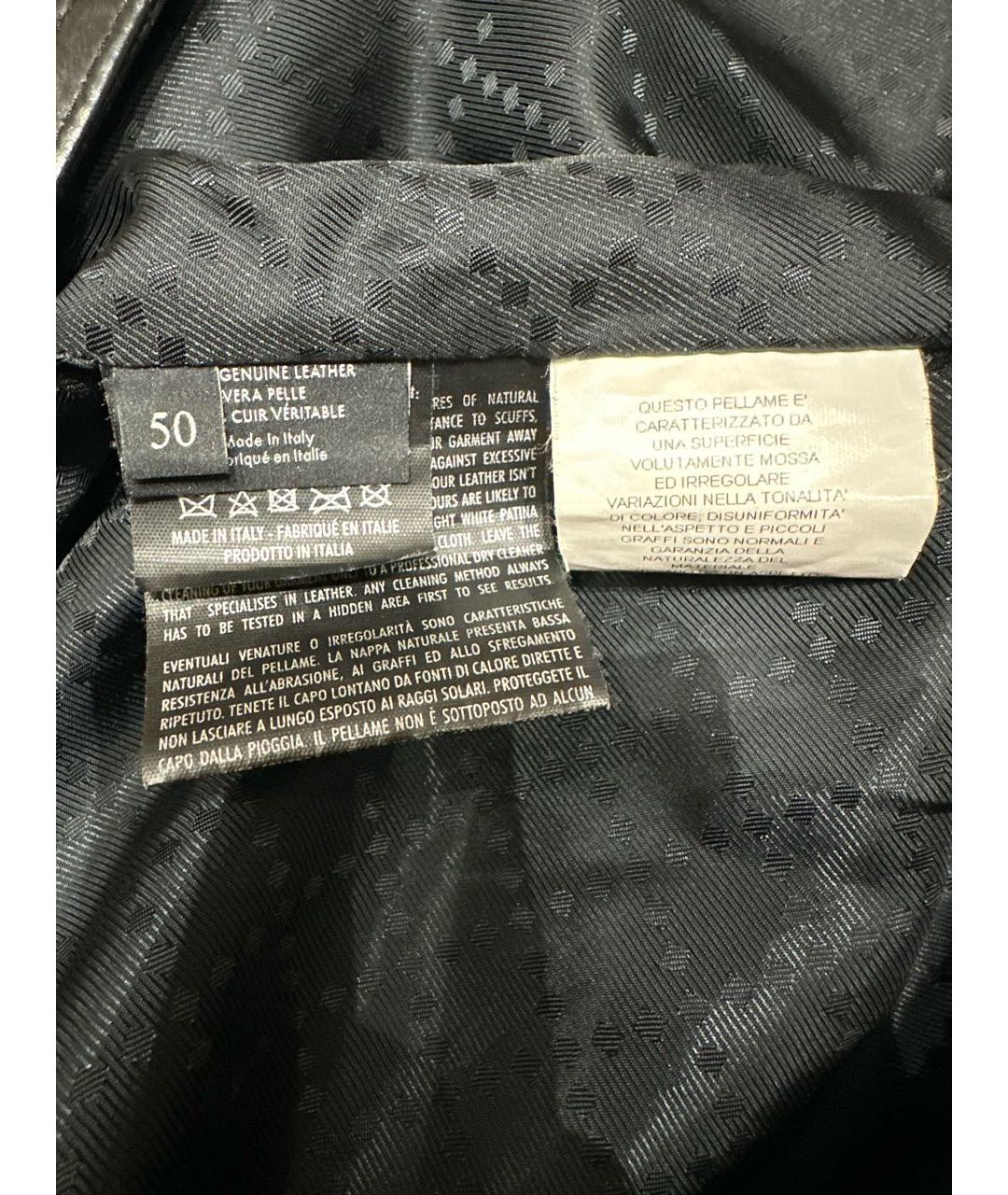 GUCCI Черная кожаная куртка, фото 4