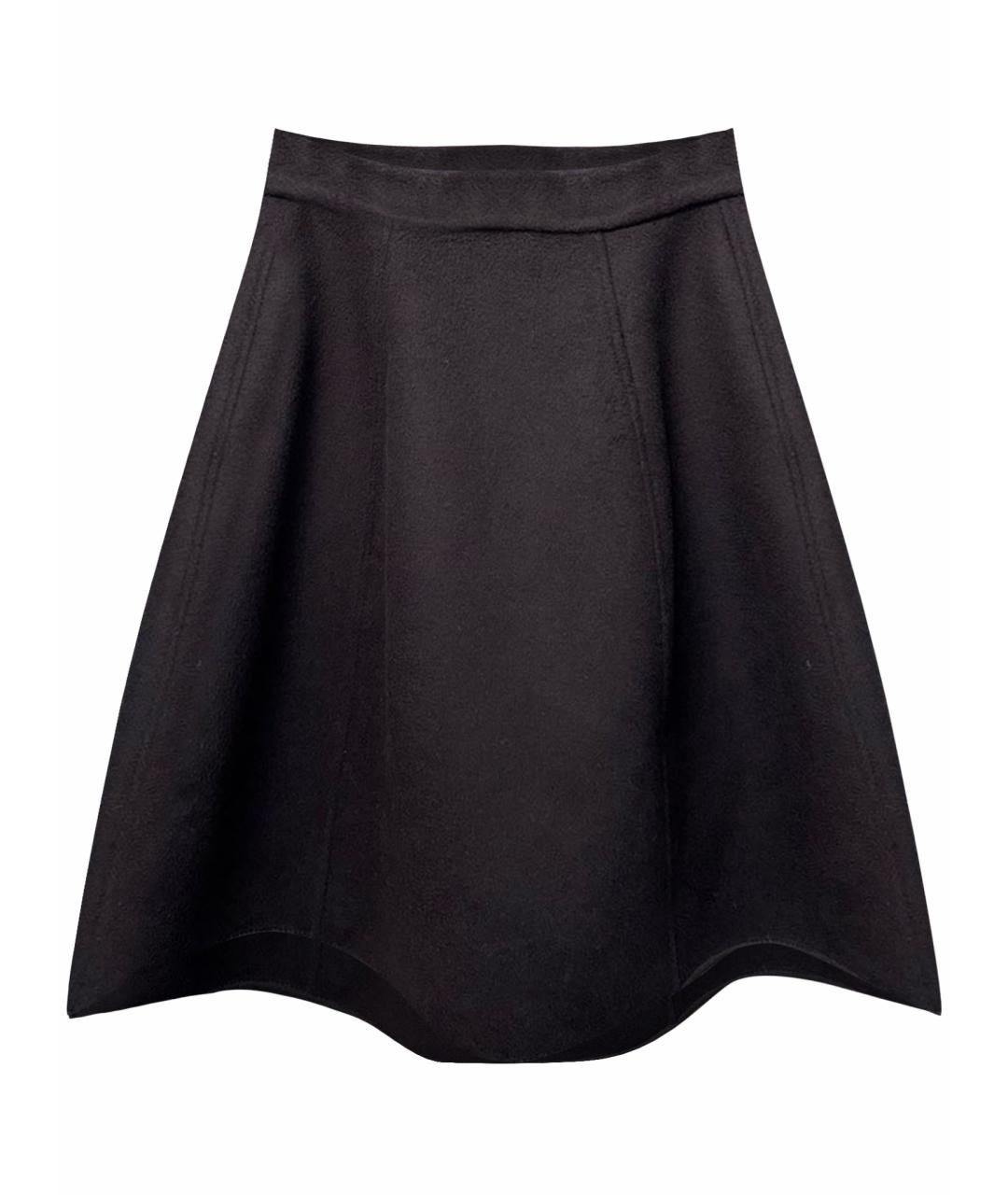 ERMANNO SCERVINO Черная шерстяная юбка мини, фото 1