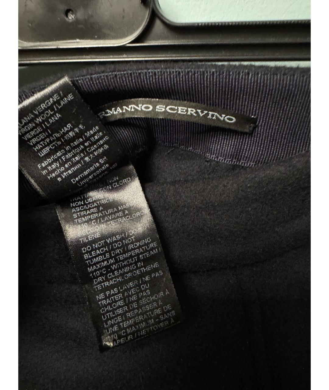 ERMANNO SCERVINO Черная шерстяная юбка мини, фото 8
