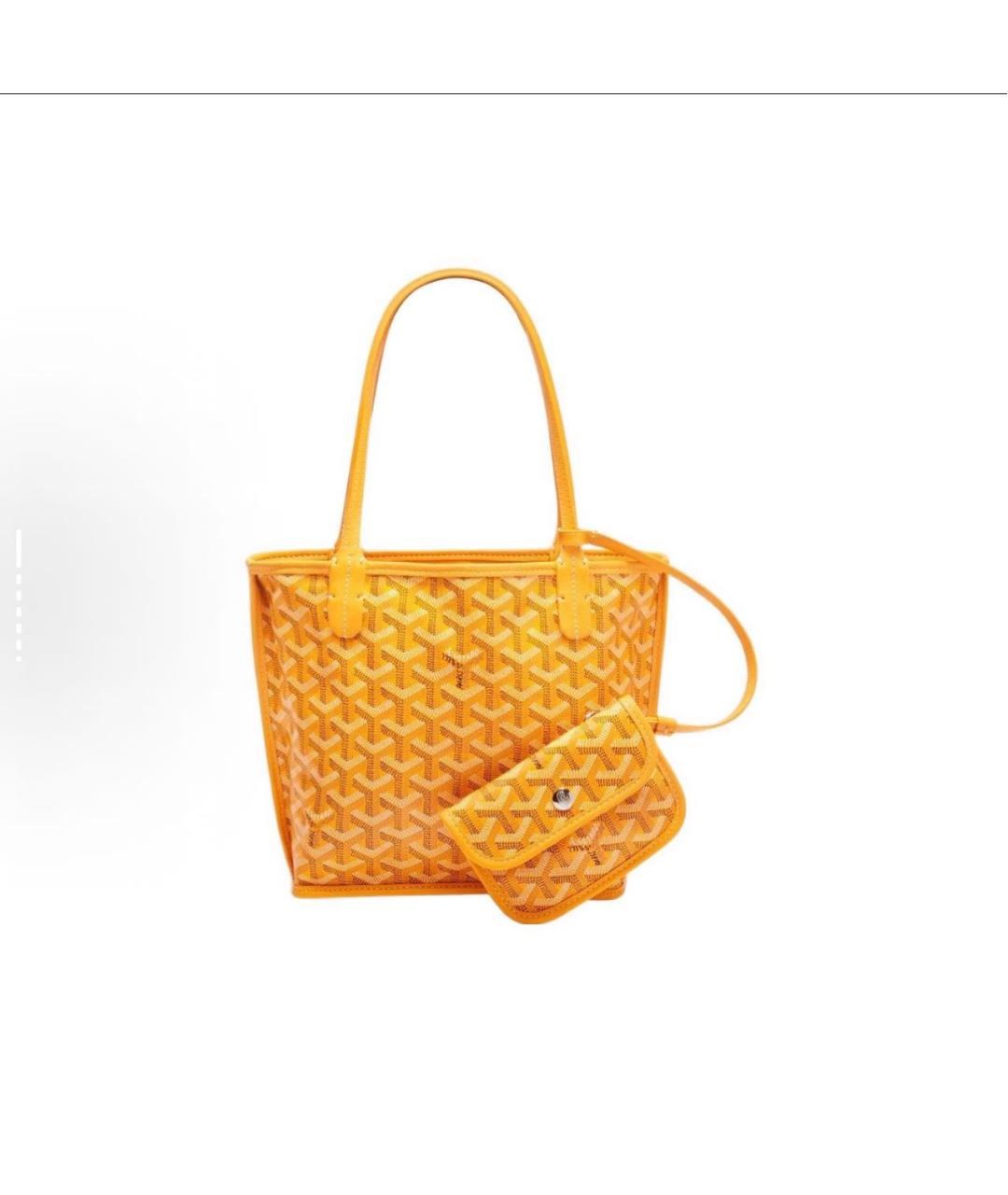 GOYARD Желтая сумка тоут, фото 2